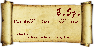 Barabás Szemirámisz névjegykártya